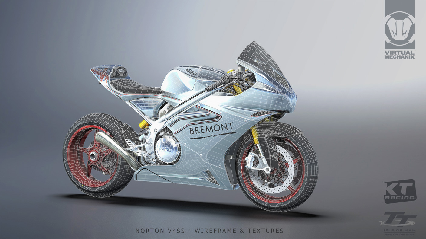 TT Norton V4SS Wireframe Texture